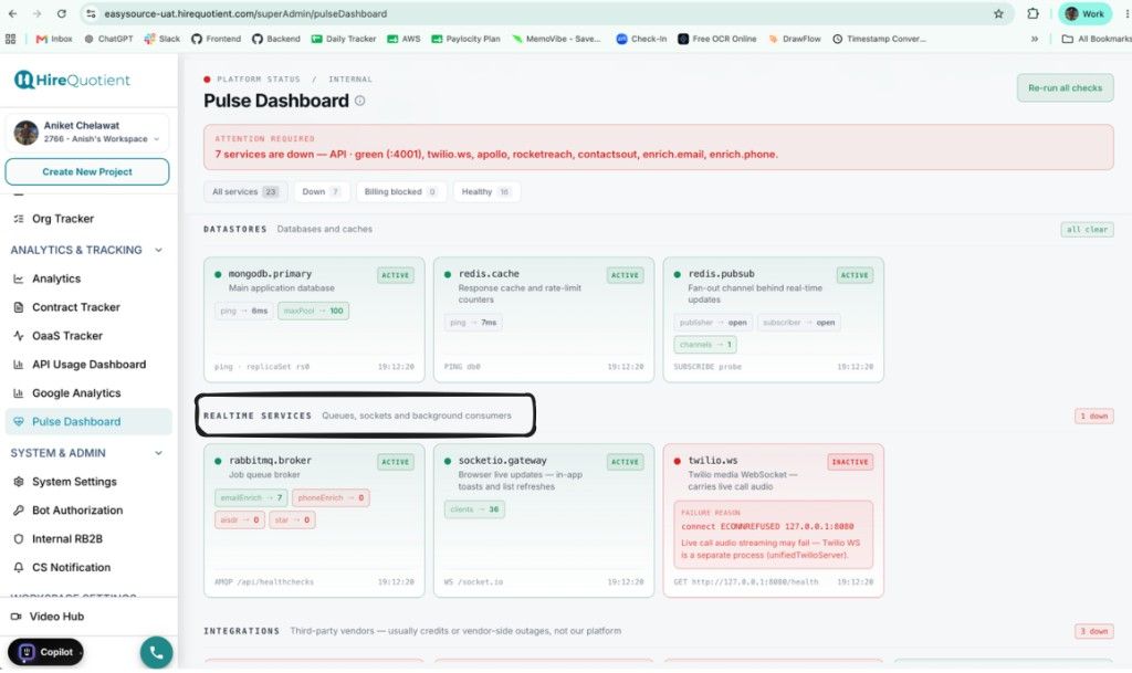 Realtime services