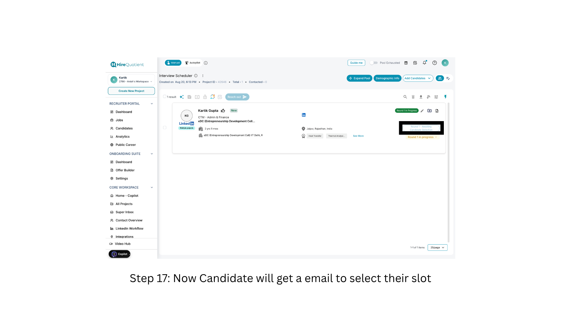 Check that the round is awaiting candidate selection
