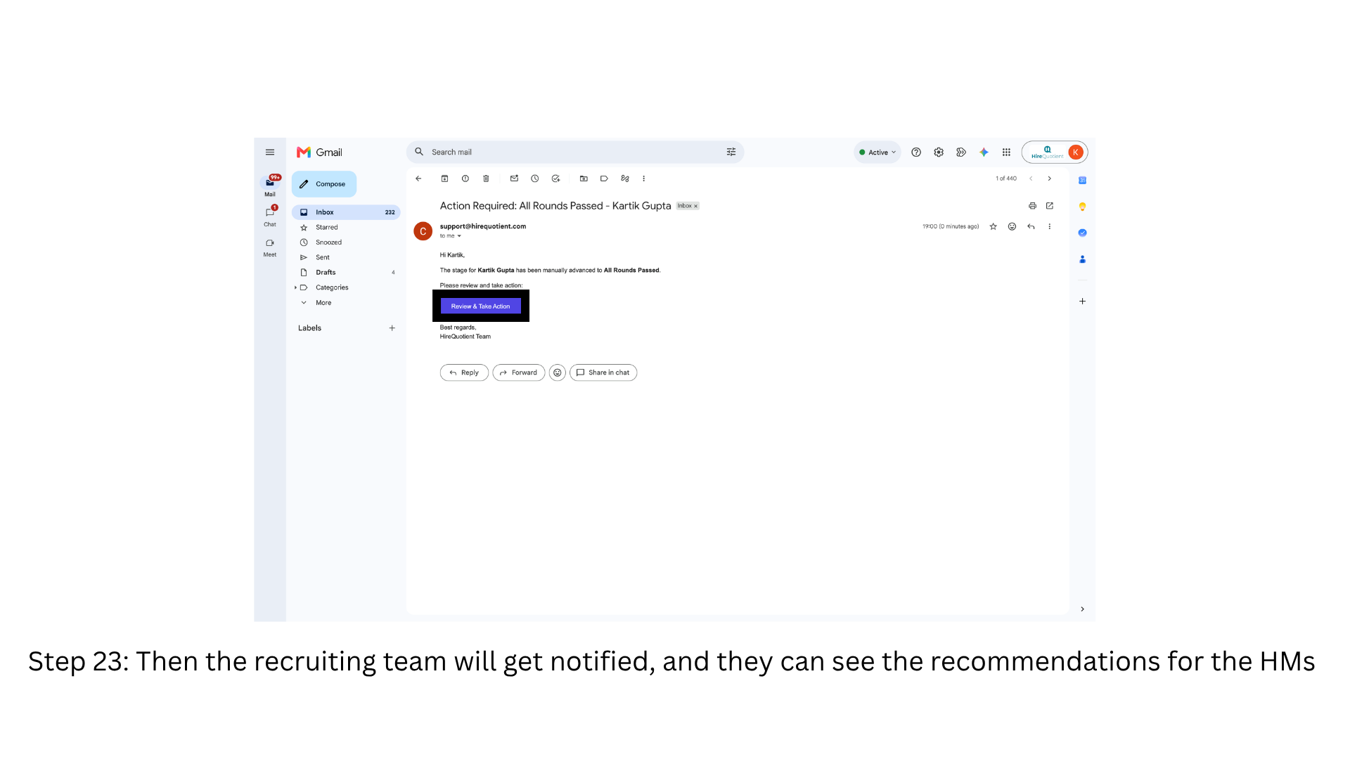 Open the consolidated summary from the email
