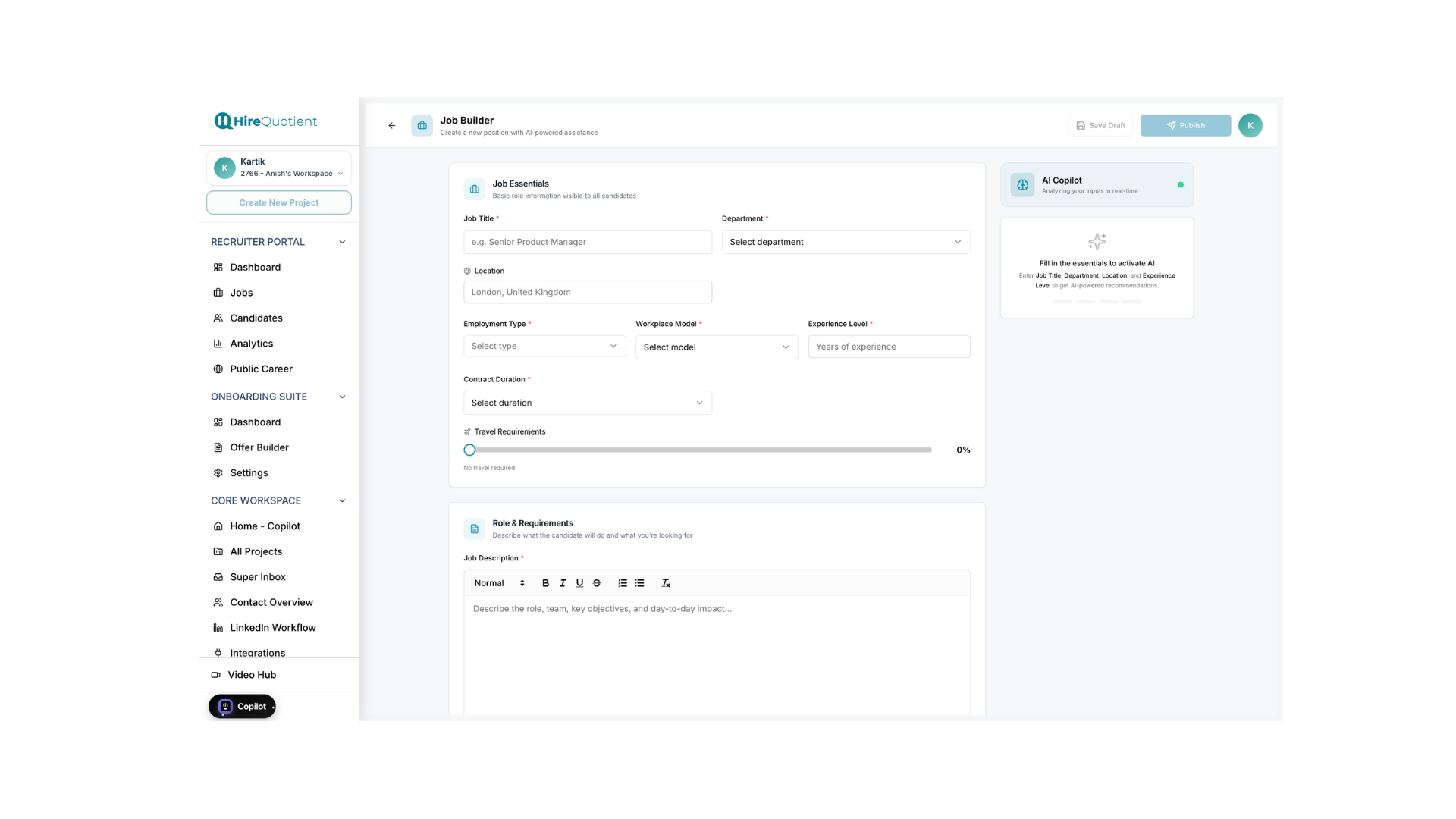 Get to know the Job Builder
